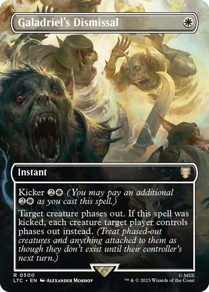 Galadriel's Dismissal (Borderless) - Commander: The Lord of the Rings: Tales of Middle-earth (LTC)