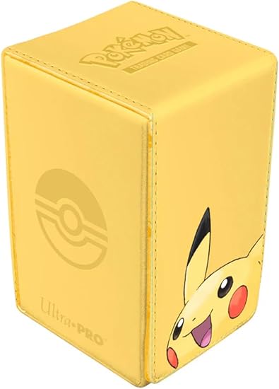Ultra Pro | Pokemon: Pikachu Alcove Tower Deck Box | Trading Card Game Accessory