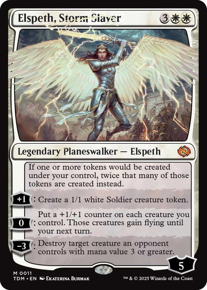 Elspeth, Storm Slayer - FOIL - Tarkir: Dragonstorm (TDM)