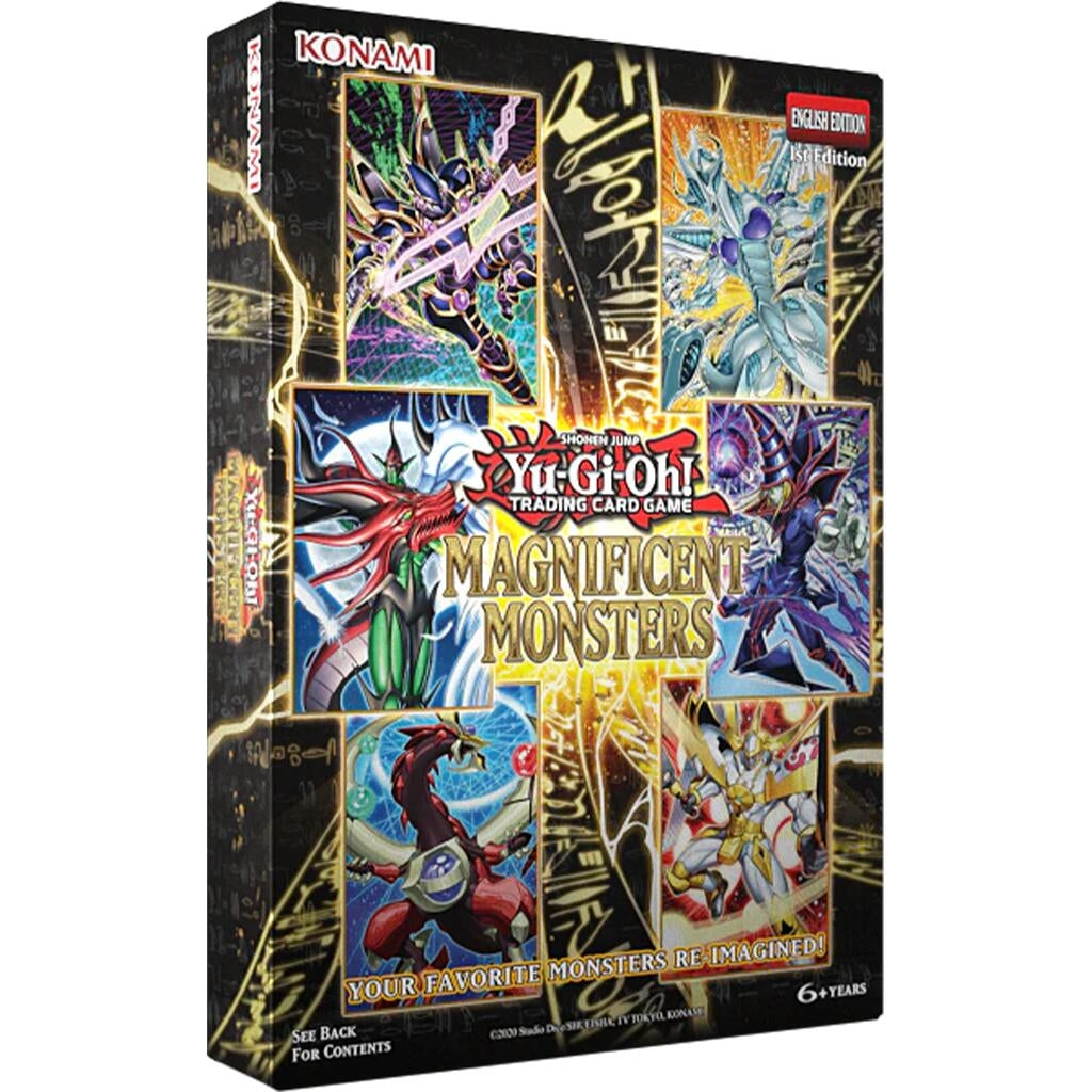 Official product photo of the sealed Yu-Gi-Oh! Magnificent Monsters box