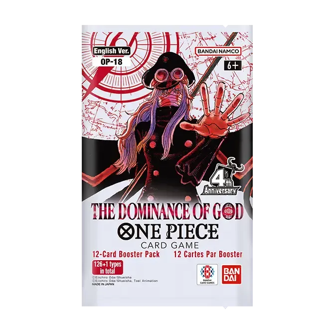 Official key art for BOOSTER PACK -THE DOMINANCE OF GOD- [OP-18], One Piece Card Game