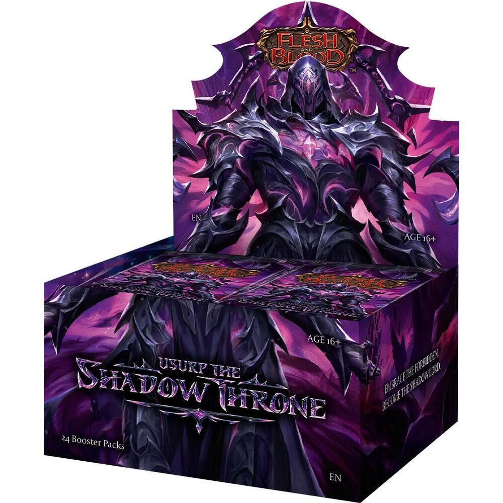 Sealed Usurp the Shadow Throne booster box for the Flesh and Blood trading card game