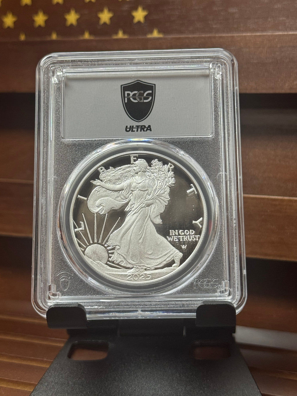 2025‑W Proof Silver Eagle – PCGS PR70 DCAM – Privy Power "Ultra Silver" Label