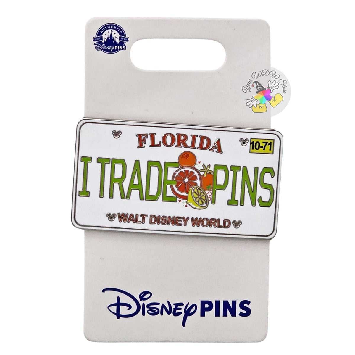 Disney Pin - Florida License Plate 'I TRADE PINS'