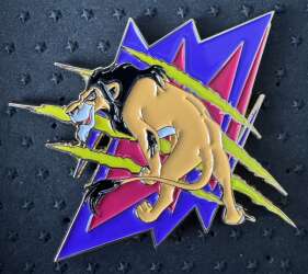 Black Light Disney Scar Pin