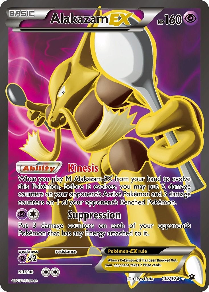 Alakazam EX (Full Art) (117/124) (FCO)