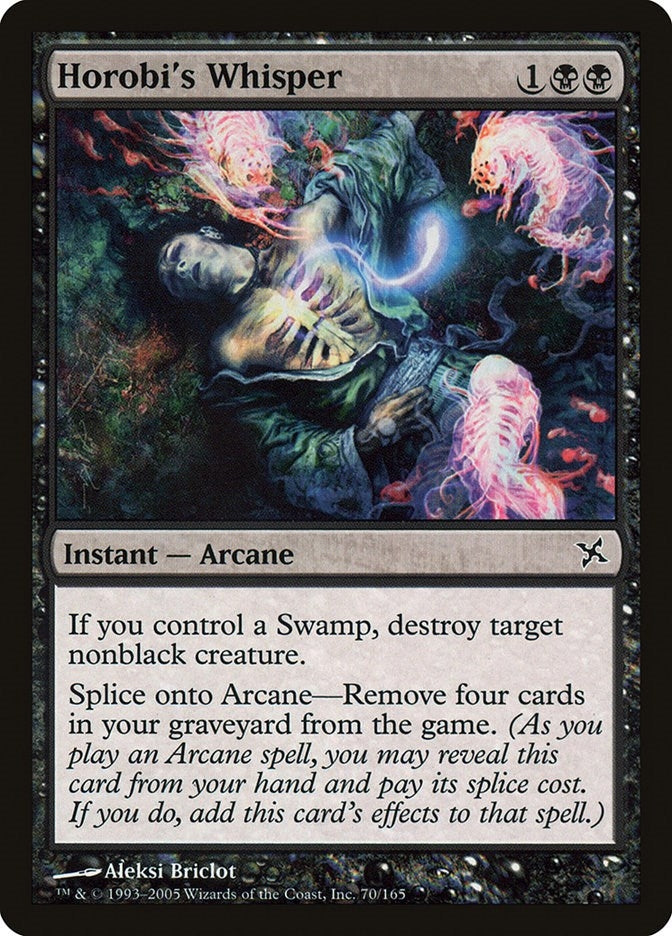 Image for Horobi's Whisper (70) (BOK) - Magic: The Gathering