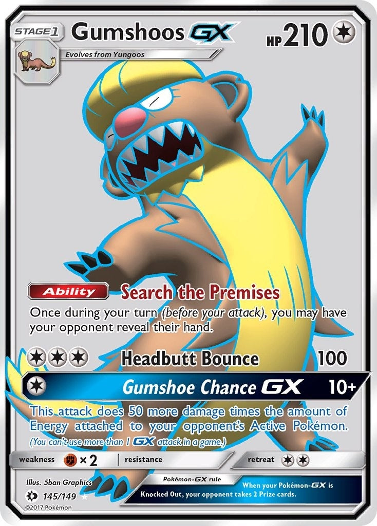 Gumshoos GX (Full Art) (145/149) (SM01)
