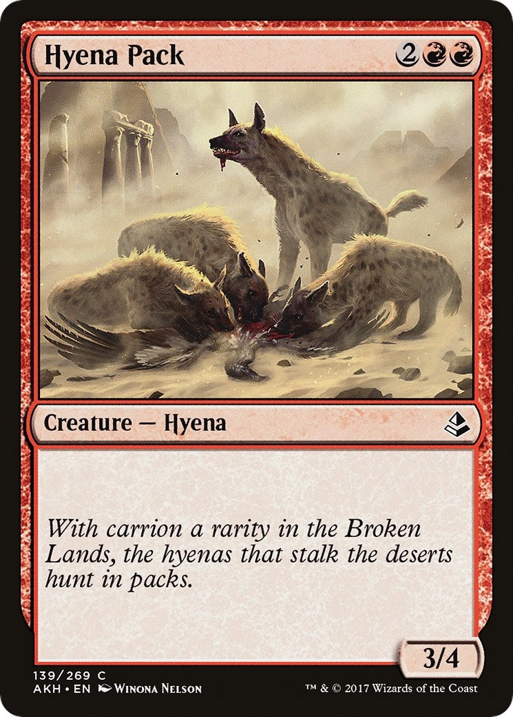 Image for Hyena Pack (139) (AKH) - Magic: The Gathering