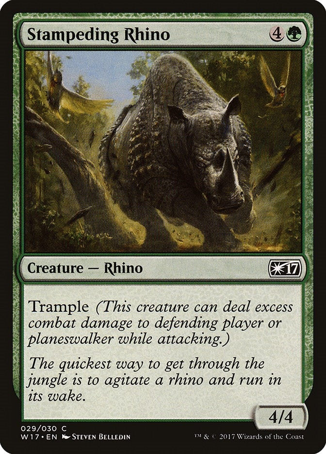 Image for Stampeding Rhino (29) (W17) - Magic: The Gathering