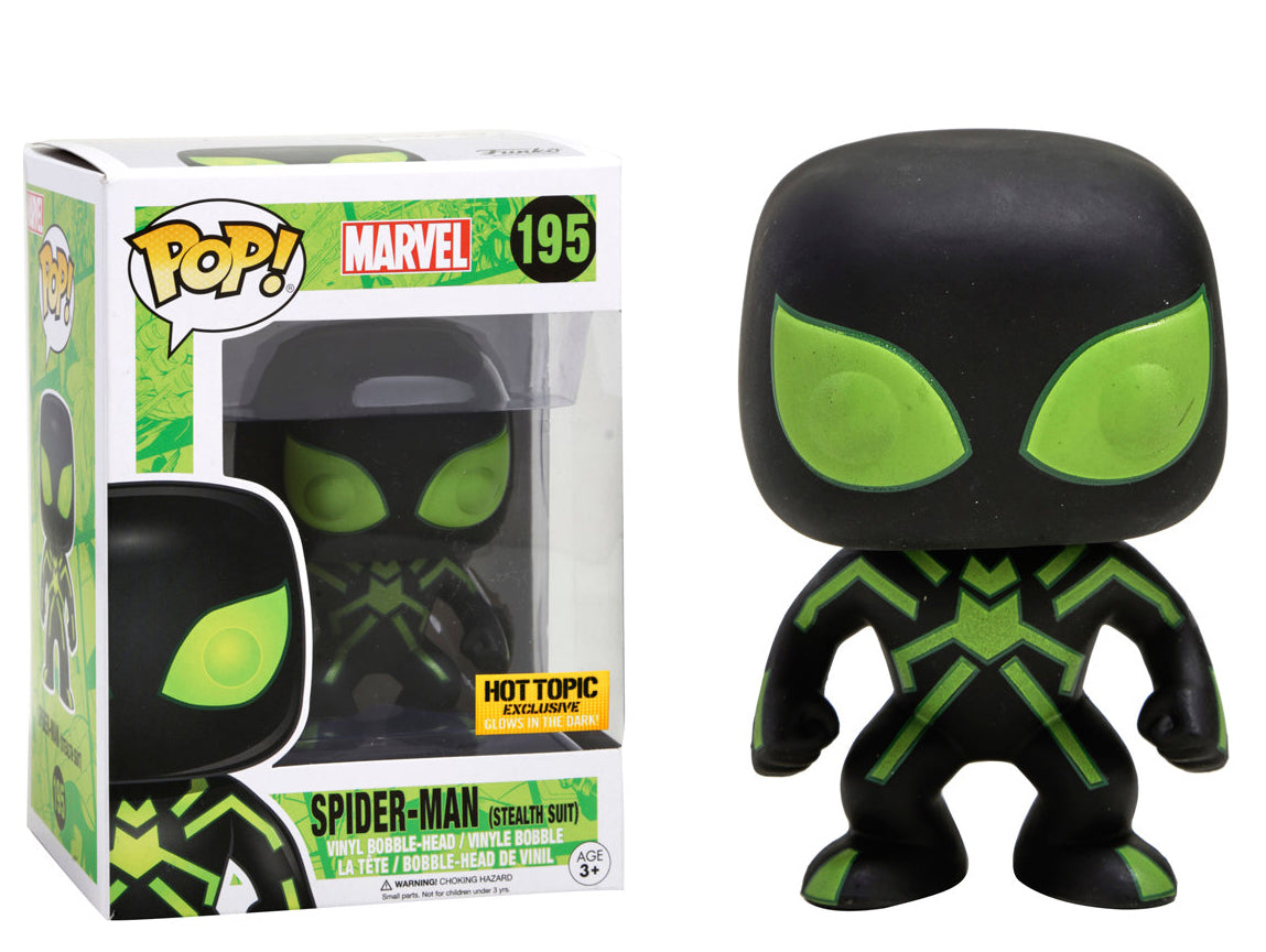 Funko Pop! Marvel 195 Spider-man Stealth Suit Glow In The Dark