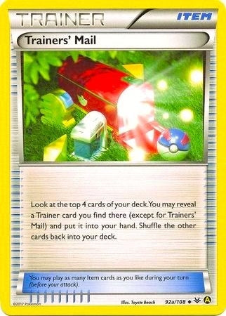 Trainers' Mail - 92a/108 (Non-Holo) (092a/108) (PR)