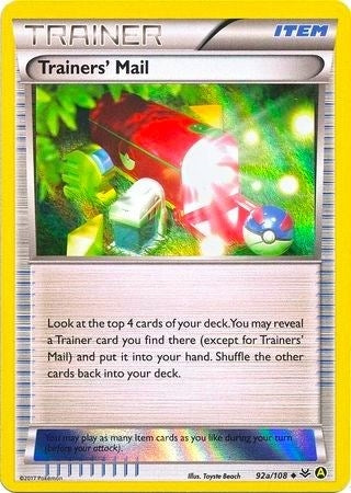 Trainers' Mail - 92a/108 (Holo) (092a/108) (PR)