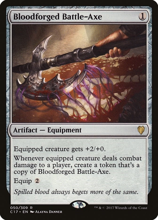 Image for Bloodforged Battle-Axe (50) (C17) - Magic: The Gathering
