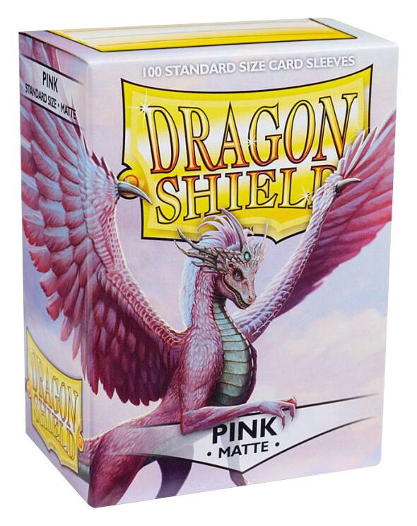 Dragon Shield Matte Sleeves - Pink (100-Pack) - Dragon Shield Card Sleeves