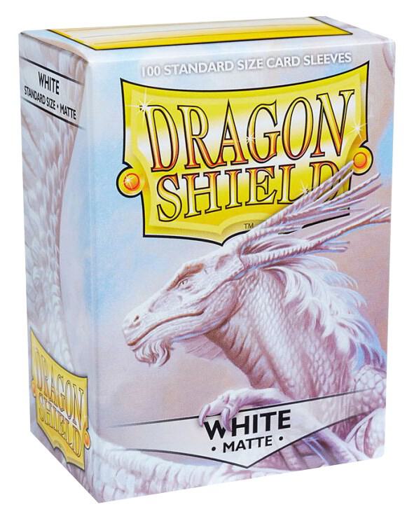 Dragon Shield Matte Sleeves - White (100-Pack) - Dragon Shield Card Sleeves