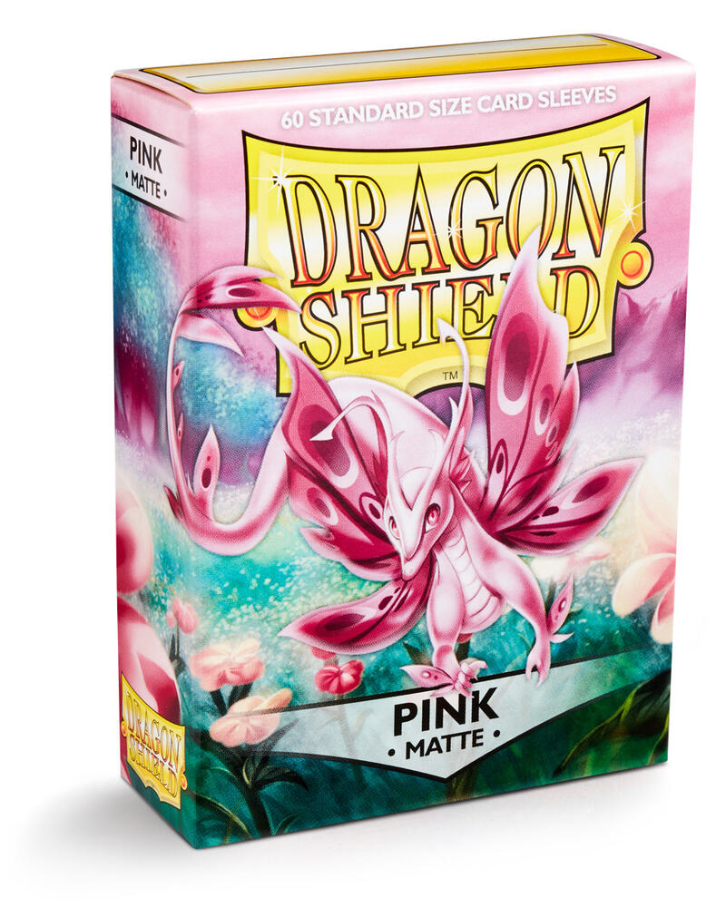 Dragon Shield Matte Sleeves - Pink (60-Pack) - Dragon Shield Card Sleeves