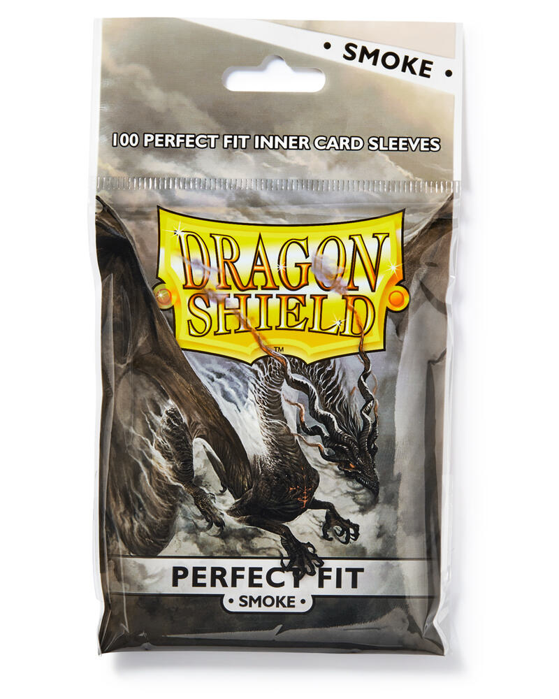 Dragon Shield Perfect Fit - Clear/Smoke (100-Pack) - Dragon Shield Card Sleeves