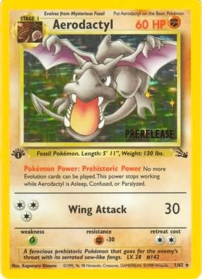 Aerodactyl (Prerelease) (01/62) (PR)