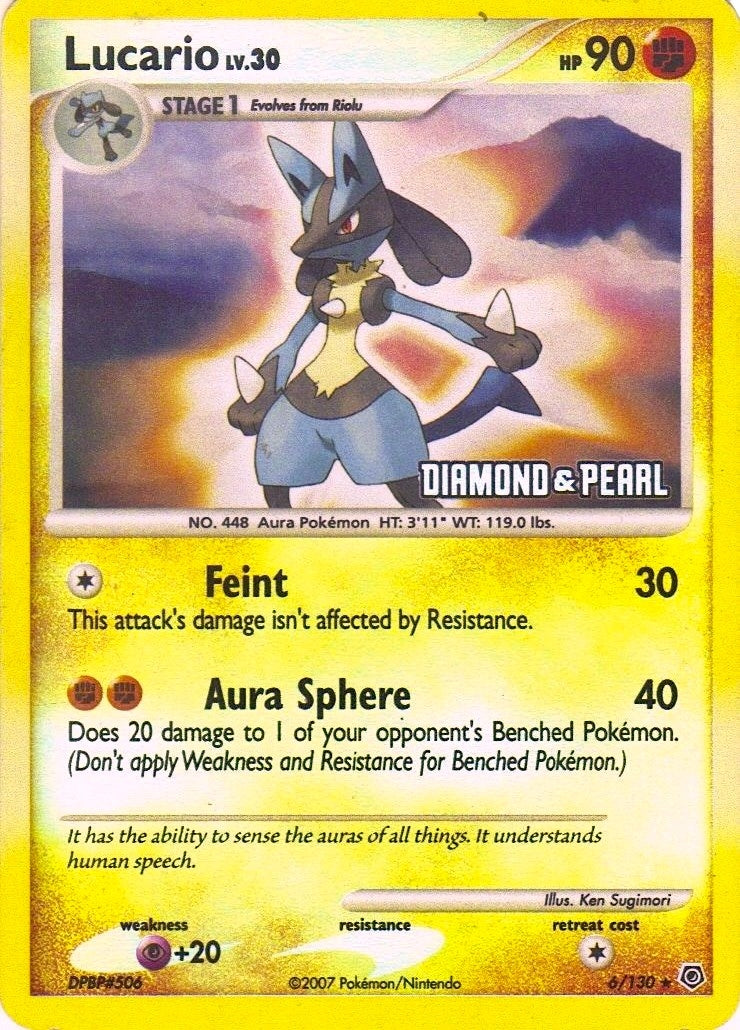 Lucario - 6/130 [Diamond & Pearl] (006/130) (BKP)