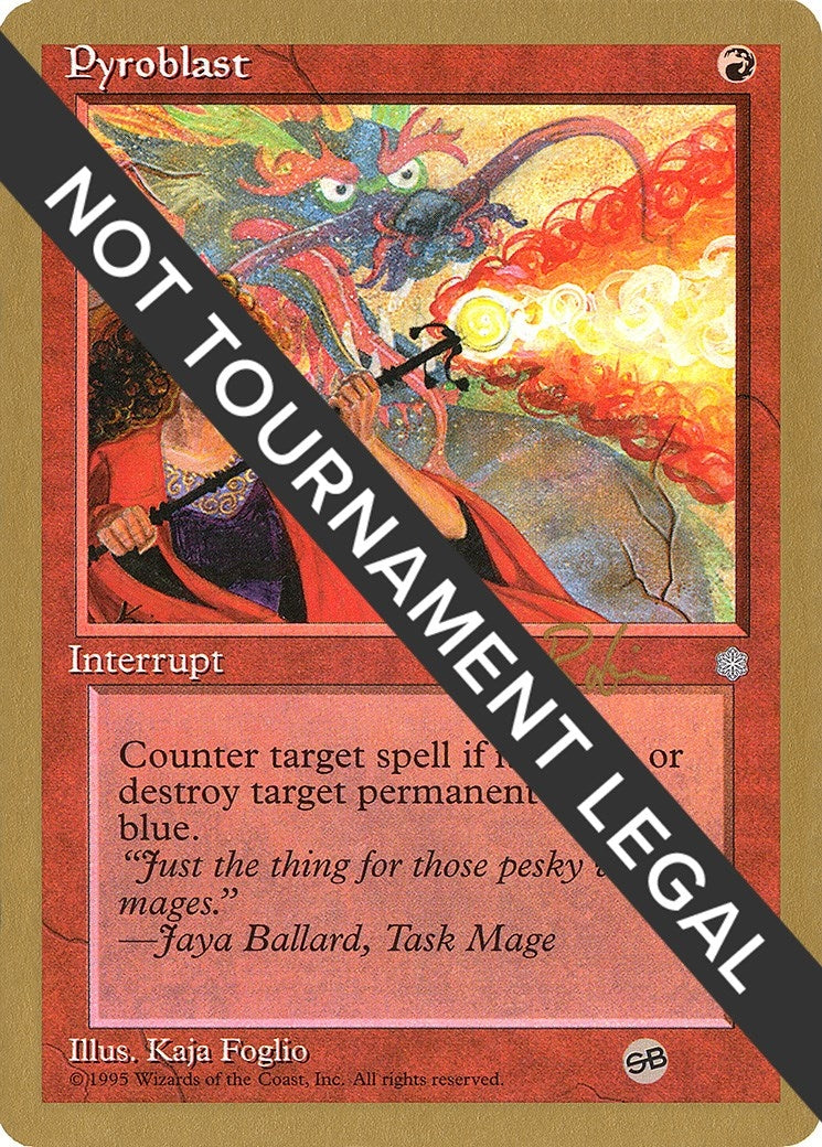 Image for Pyroblast - 1998 Ben Rubin (ICE) (SB) (WCD) - Magic: The Gathering