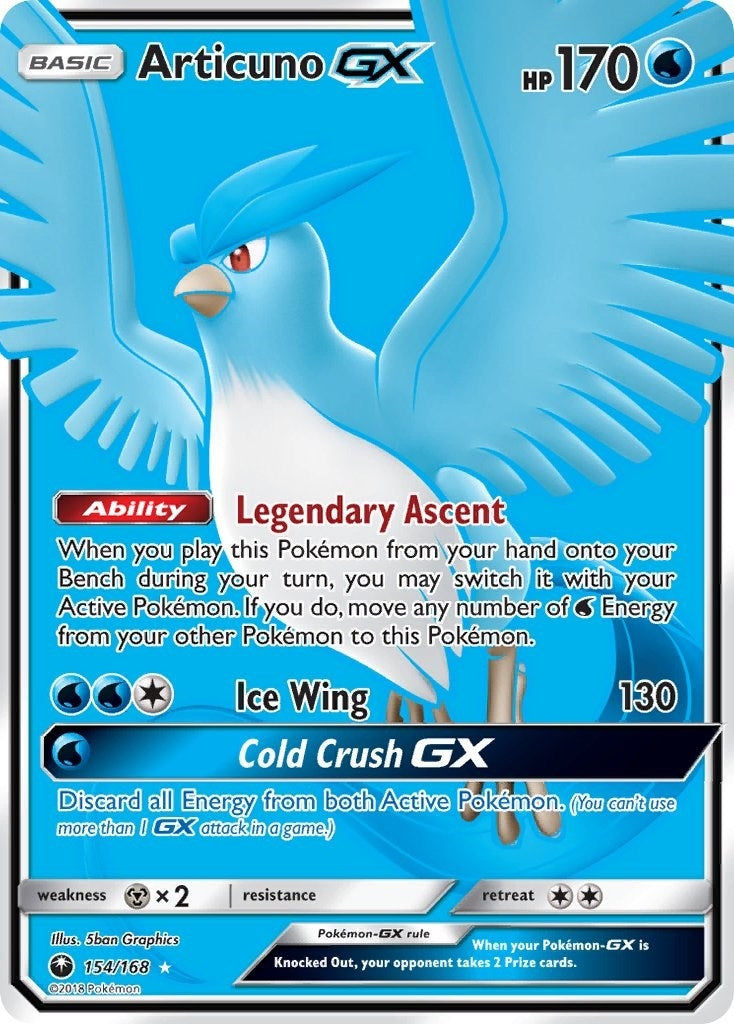Articuno GX (Full Art) (154/168) (CES)