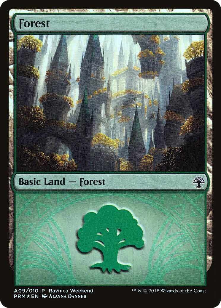 Forest - Selesnya (A09) (9) (LARP)