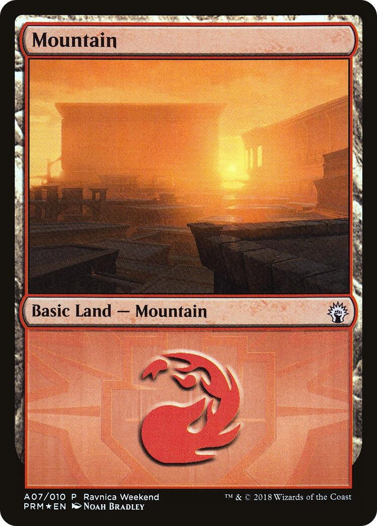 Mountain - Boros (A07) (7) (LARP)