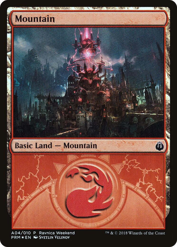 Mountain - Izzet (A04) (4) (LARP)