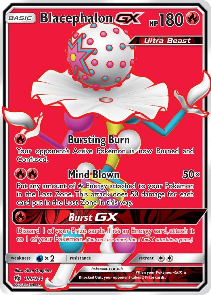 Blacephalon GX (Full Art) (199/214) (SM8)