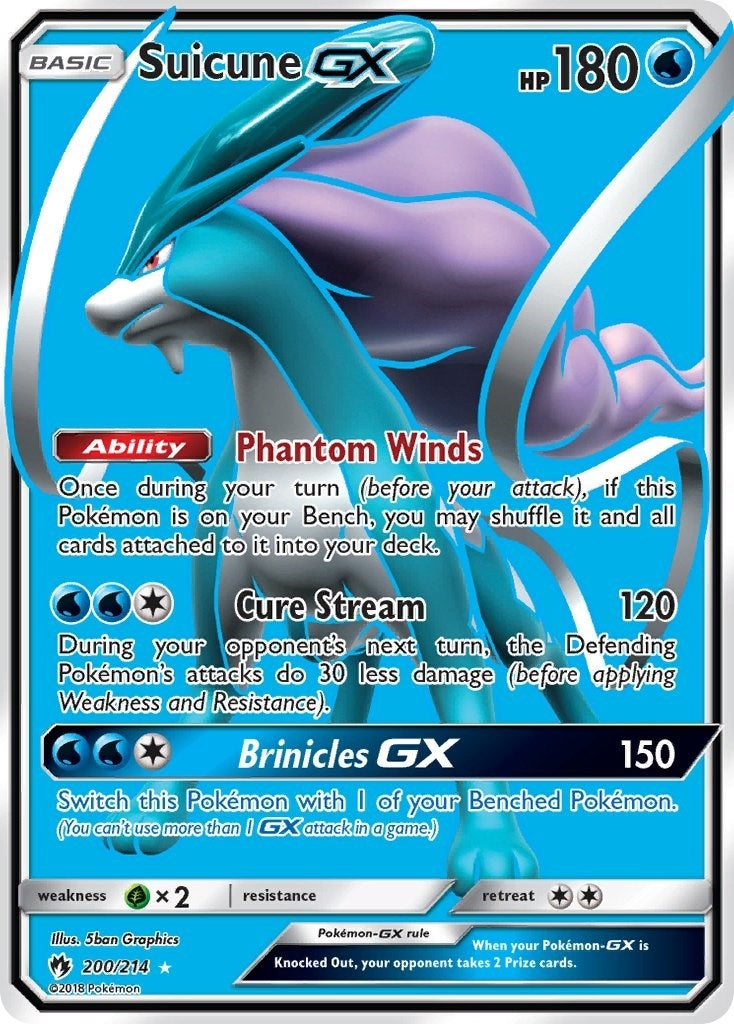 Suicune GX (Full Art) (200/214) (SM8)
