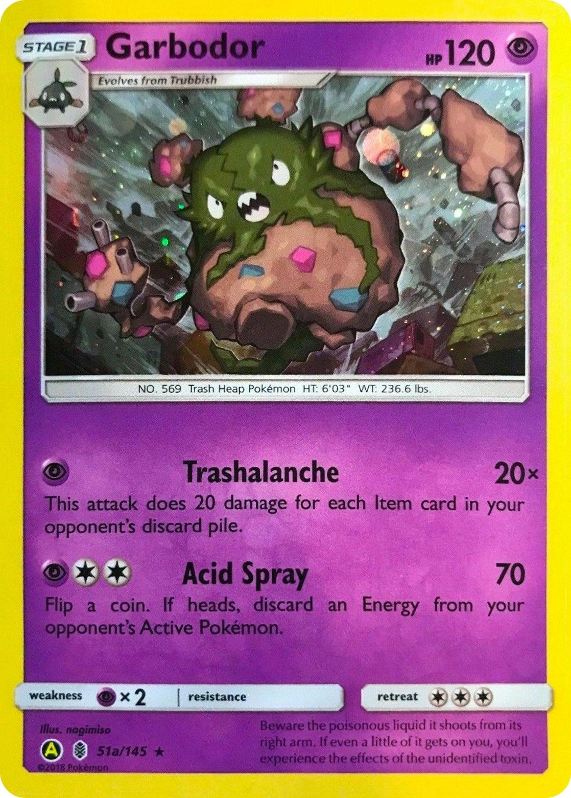 Garbodor - 51a/145 (Cosmos Holo) (051a/145) (PR)