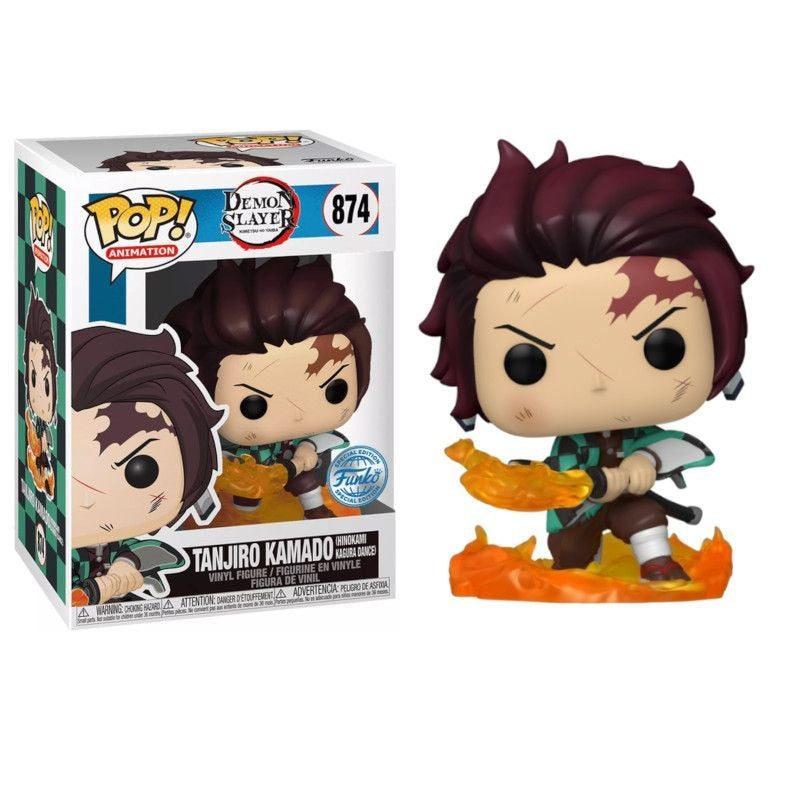 Funko Pop Demon Slayer Tanjiro Kamado With Flaming Blade (Signed)