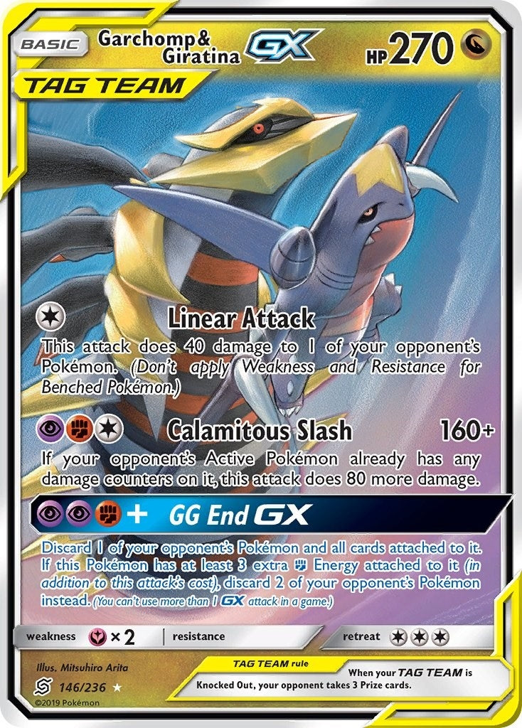 Garchomp & Giratina GX (146/236) (SM11)