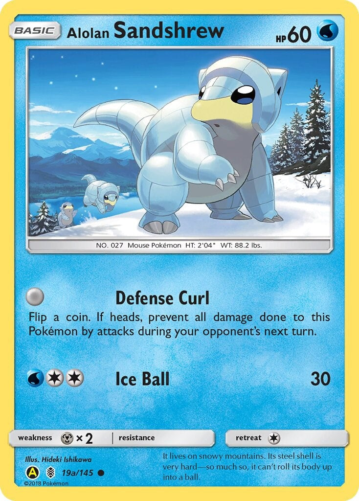 Alolan Sandshrew - 19a/145 (019a/145) (PR)