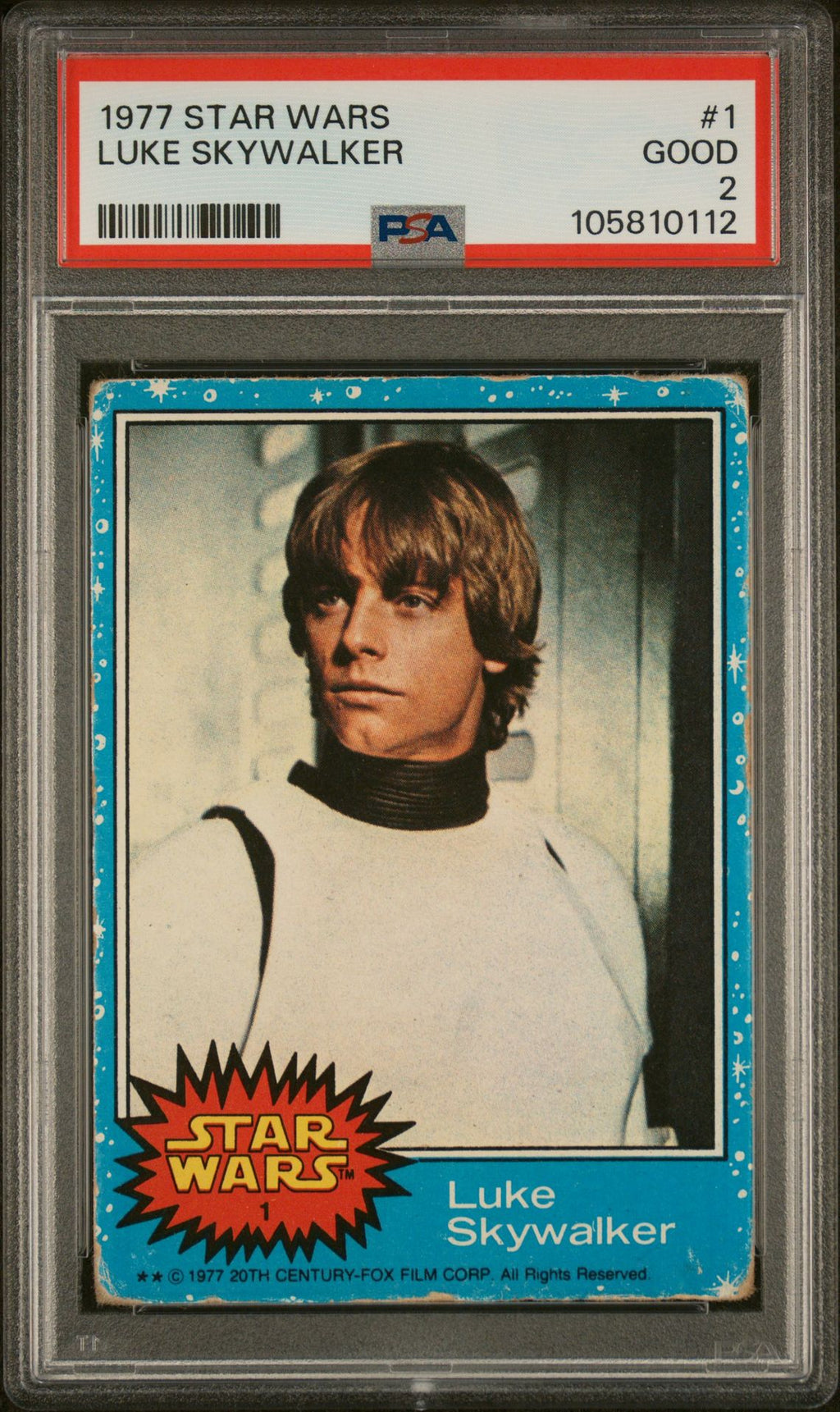 LUKE SKYWALKER 1977 STAR WARS PSA GOOD 2