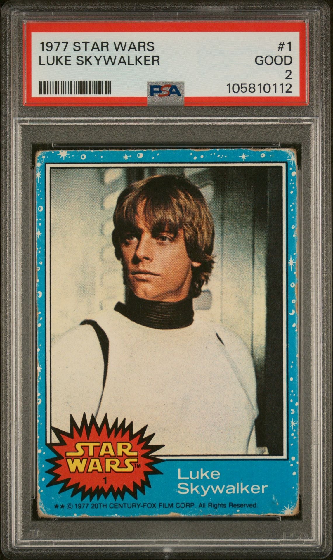 LUKE SKYWALKER 1977 STAR WARS PSA GOOD 2