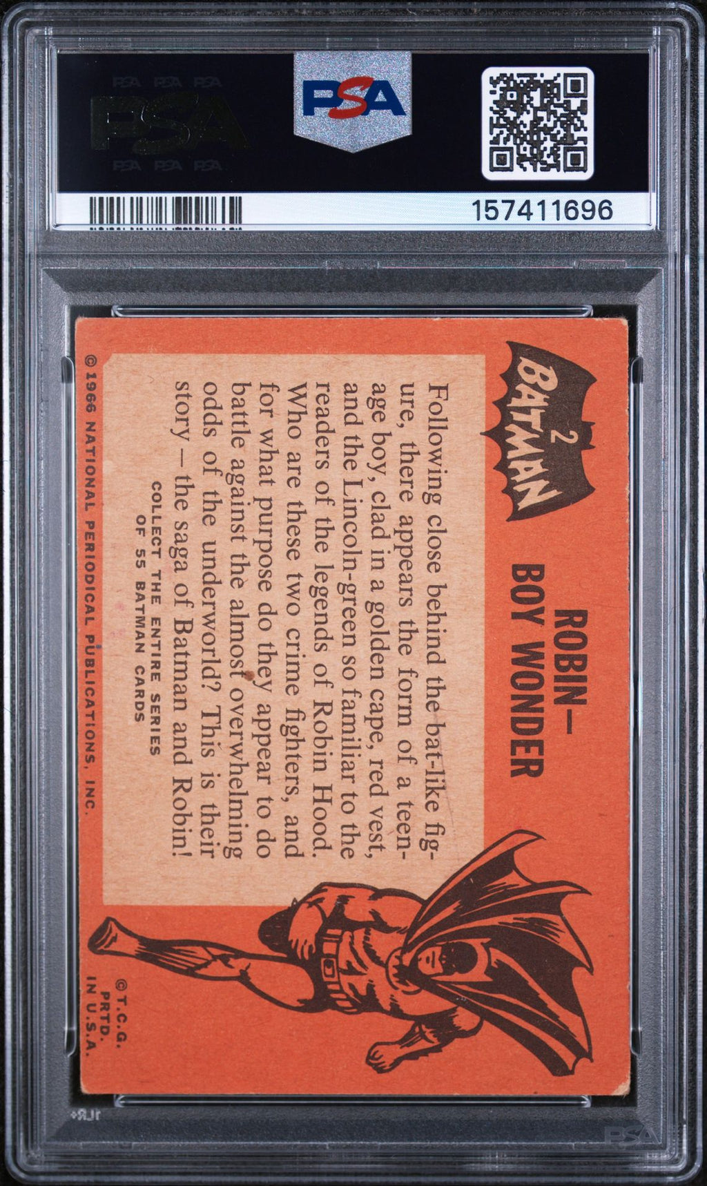 ROBIN-BOY WONDER 1966 TOPPS BATMAN PSA VG 3
