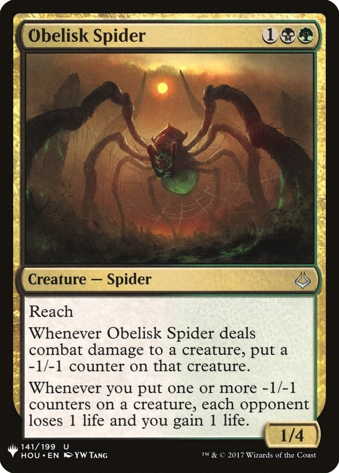 Obelisk Spider (141) (LIST)
