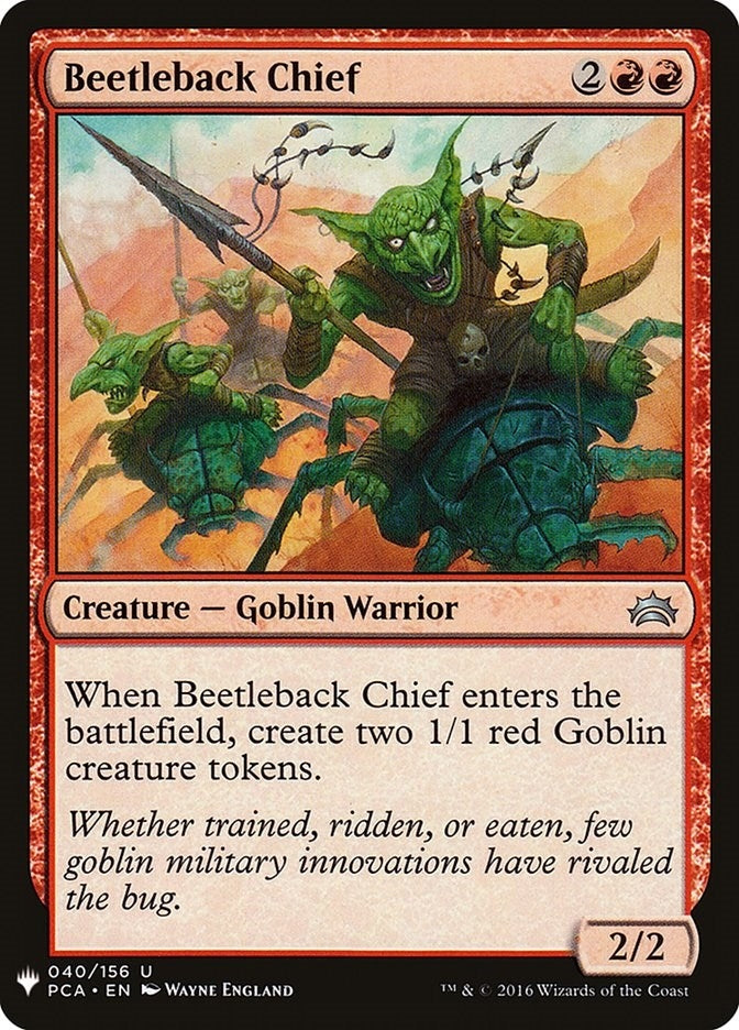 Image for Beetleback Chief (PCA) (40) (LIST) - Magic: The Gathering