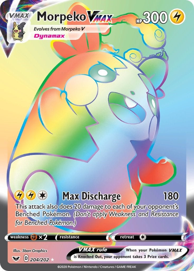 Morpeko VMAX (Secret) (204/202) (SWSH01)