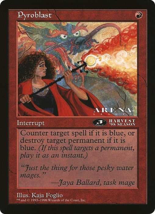 Image for Pyroblast (3rd Place) (Arena League) (OVER) - Magic: The Gathering