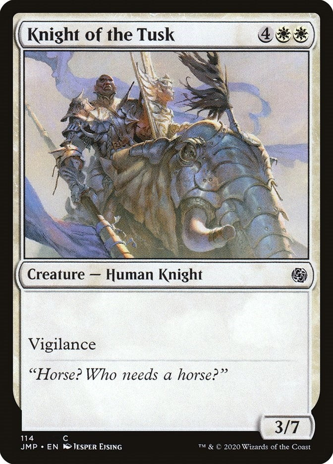 Image for Knight of the Tusk (114) (JMP) - Magic: The Gathering