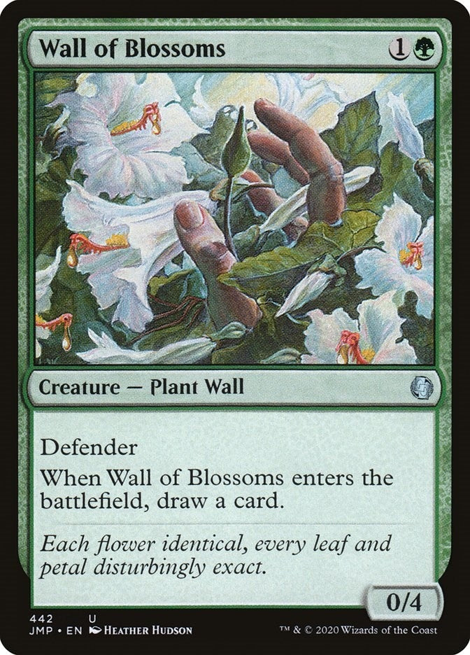 Image for Wall of Blossoms (442) (JMP) - Magic: The Gathering