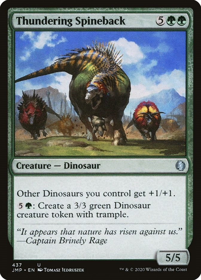 Image for Thundering Spineback (437) (JMP) - Magic: The Gathering