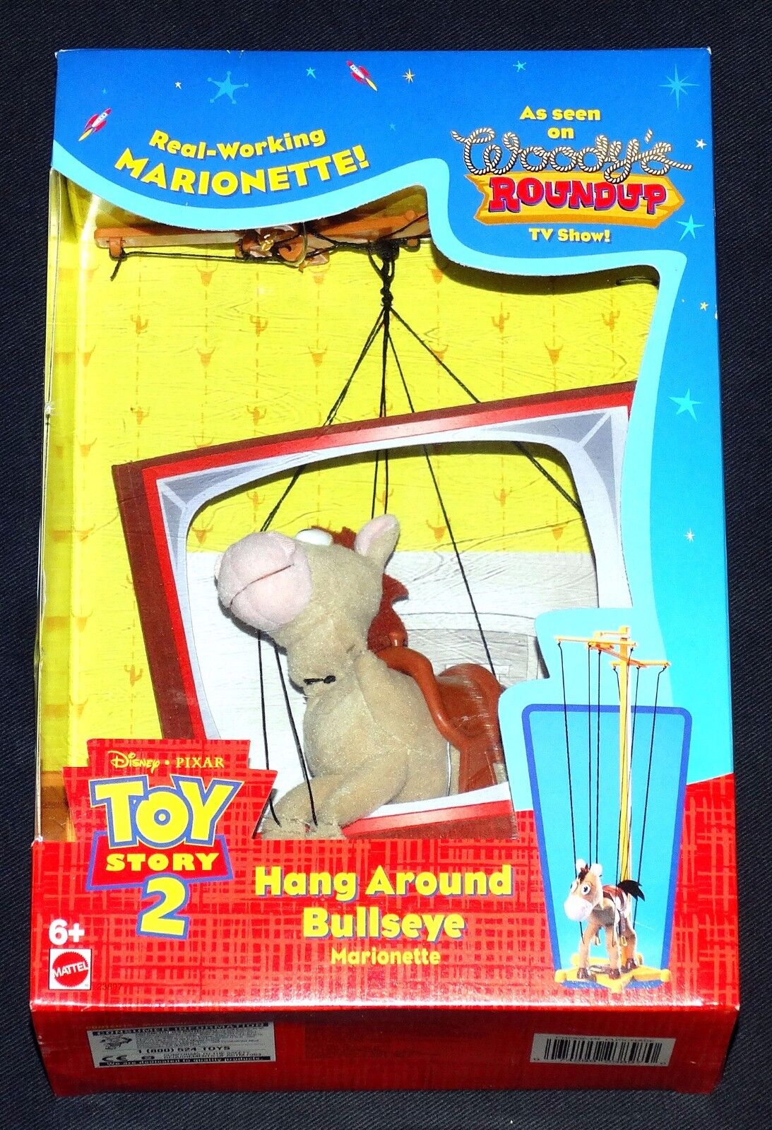 Mattel Vintage 1999 Toy Story 2 Hang Around Bullseye Marionette