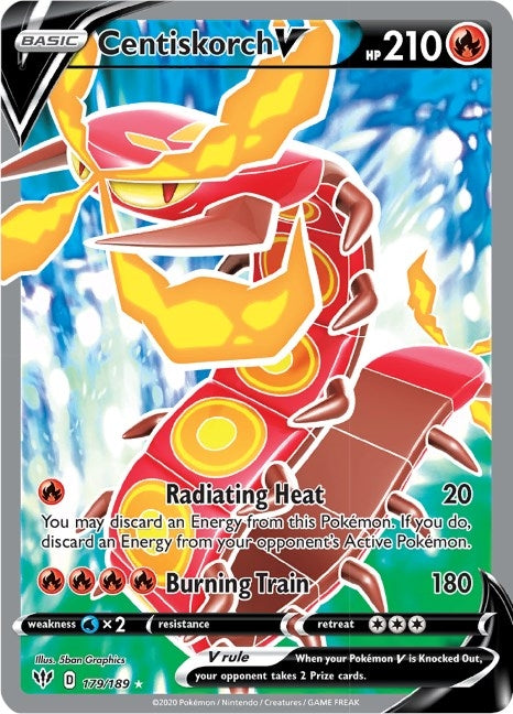 Centiskorch V (Full Art) (179/189) (SWSH03)