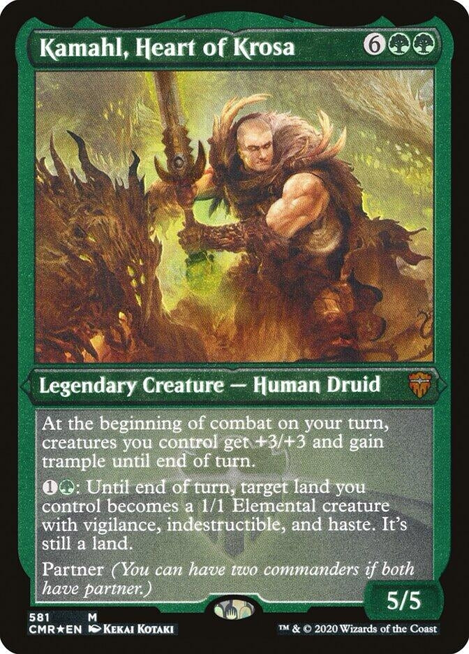 Kamahl, Heart of Krosa (Foil Etched) (581) (CMR)