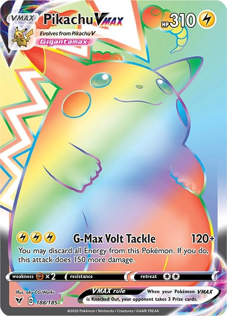 Pikachu VMAX (Secret) (188/185) (SWSH04)