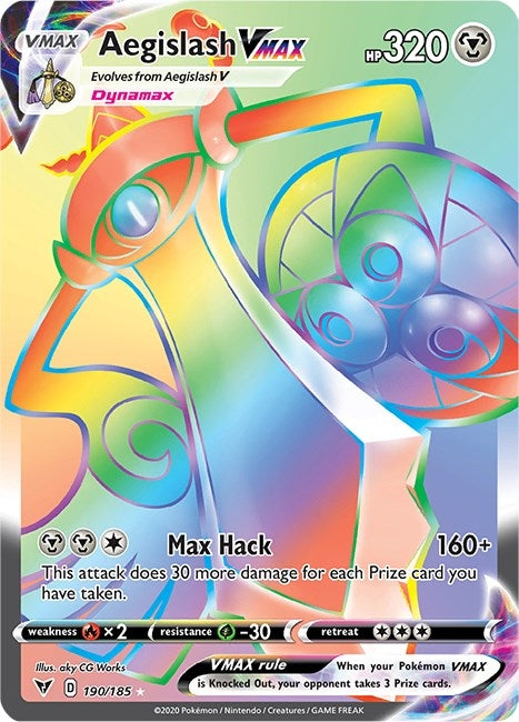 Aegislash VMAX (Secret) (190/185) (SWSH04)